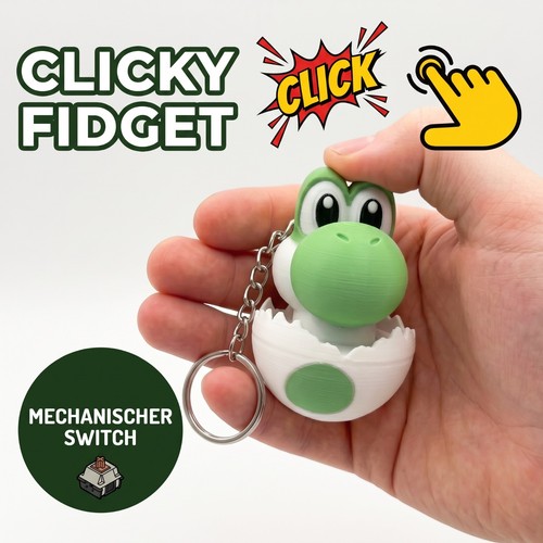 Portachiavi uovo fidget yoshi - fidget,